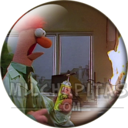 Chapa de Teleñecos: Beaker (Fuego en el Laboratorio)
