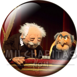 Chapa de Teleñecos: Statler y Waldorf (Asomados)
