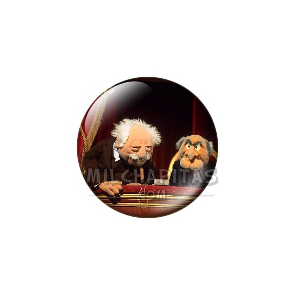 Chapa de Teleñecos: Statler y Waldorf (Asomados)