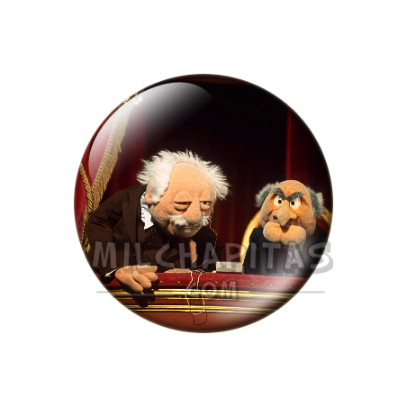 Chapa de Teleñecos: Statler y Waldorf (Asomados)