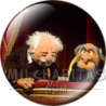 Chapa de Teleñecos: Statler y Waldorf (Asomados)