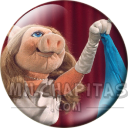 Chapa de Teleñecos: La Cerdita Peggy (Con Guantes)