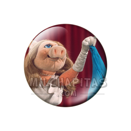 Chapa de Teleñecos: La Cerdita Peggy (Con Guantes)