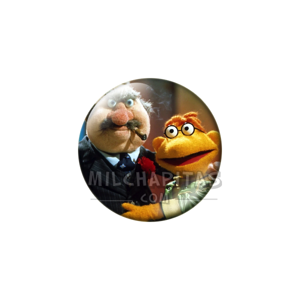 Chapa de Teleñecos: J.P. Grosse y Scooter (Con Puro)