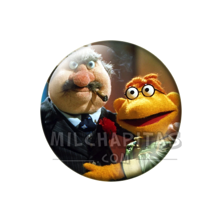 Chapa de Teleñecos: J.P. Grosse y Scooter (Con Puro)