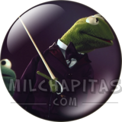 Chapa de Teleñecos: La Rana Gustavo (Director de Orquesta)
