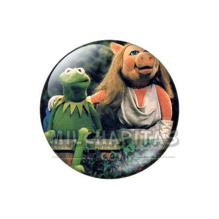 Chapa de Teleñecos: Gustavo y Peggy (En el Jardín)