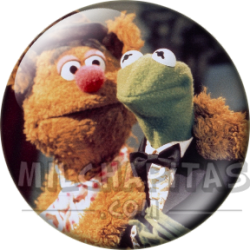 Chapa de Teleñecos: Fozzie y Gustavo (Abrazados)