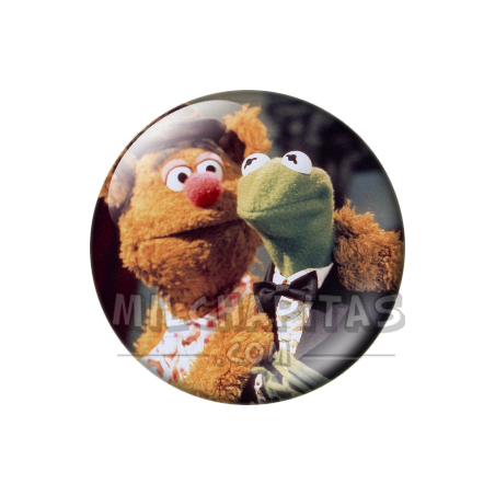 Chapa de Teleñecos: Fozzie y Gustavo (Abrazados)