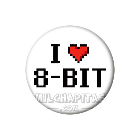 Chapa de I love...: I love 8 bit