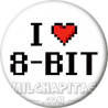 Chapa de I love...: I love 8 bit