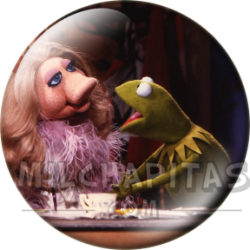 Chapa de Teleñecos: Peggy y Gustavo (Con Plumas)
