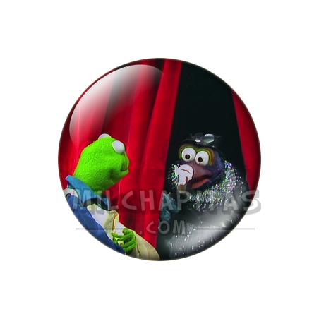 Chapa de Teleñecos: Gustavo y Gonzo (Detrás del Telón)