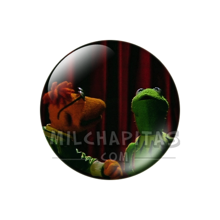 Chapa de Teleñecos: Scooter y Gustavo (Ante el Telón)