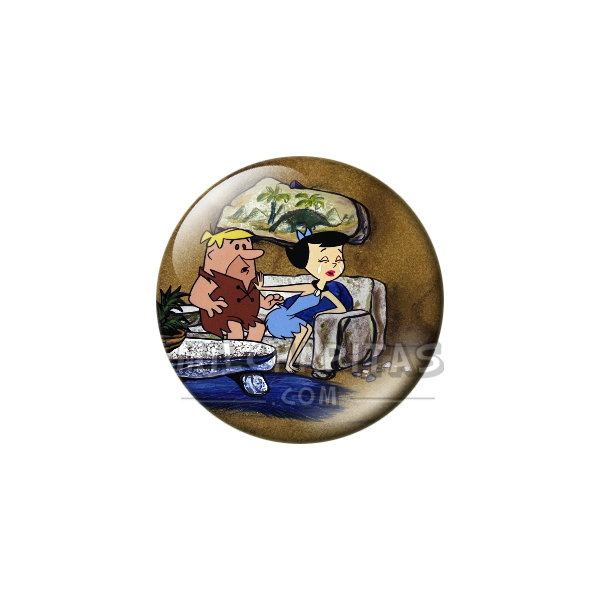 Chapa de Los Picapiedra: Pablo y Betty (En el Sofá)