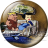 Chapa de Los Picapiedra: Pablo y Betty (En el Sofá)
