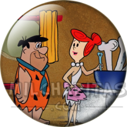 Chapa de Los Picapiedra: Pedro y Vilma (En la Cocina)