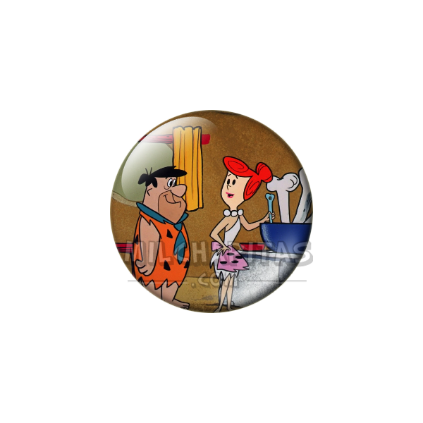 Chapa de Los Picapiedra: Pedro y Vilma (En la Cocina)