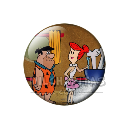 Chapa de Los Picapiedra: Pedro y Vilma (En la Cocina)