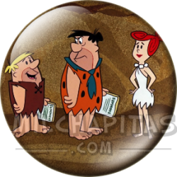 Chapa de Los Picapiedra: Pedro, Pablo y Vilma
