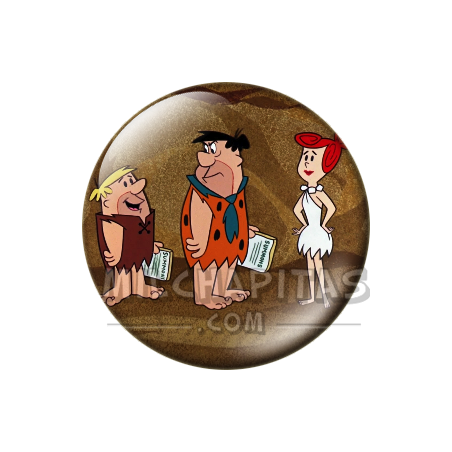 Chapa de Los Picapiedra: Pedro, Pablo y Vilma