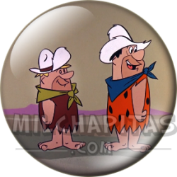 Chapa de Los Picapiedra: Pedro y Pablo (De Vaqueros)
