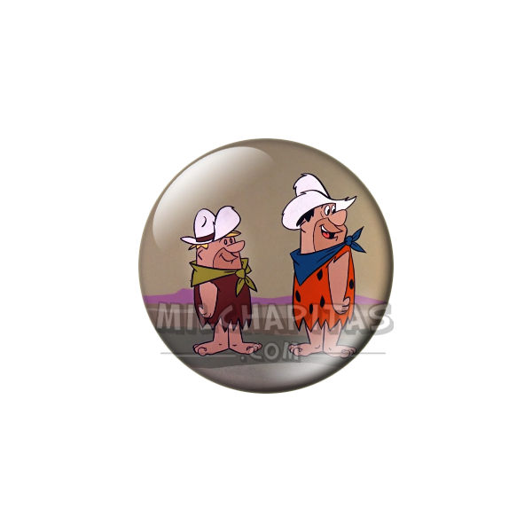 Chapa de Los Picapiedra: Pedro y Pablo (De Vaqueros)