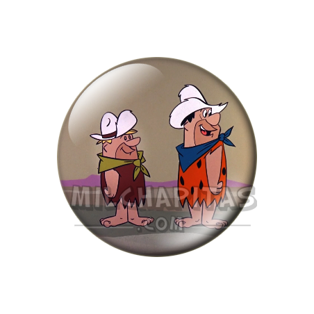 Chapa de Los Picapiedra: Pedro y Pablo (De Vaqueros)