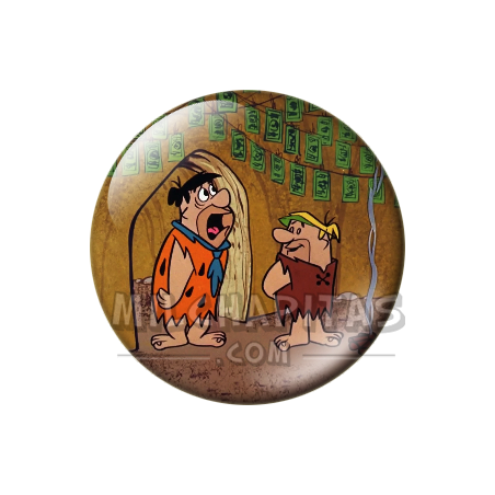 Chapa de Los Picapiedra: Pedro y Pablo (En la Puerta)