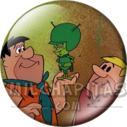 Chapa de Los Picapiedra: Pedro y Pablo (Consolando a Gazú)