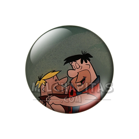 Chapa de Los Picapiedra: Pedro y Pablo (Bailando el Tango)