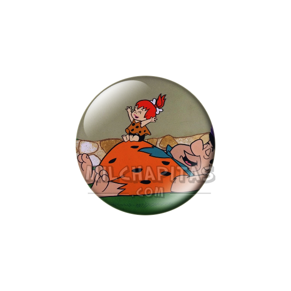 Chapa de Los Picapiedra: Pedro y Pebbles (La Siesta)