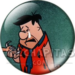 Chapa de Los Picapiedra: Pedro Picapiedra (Con una Lágrima)