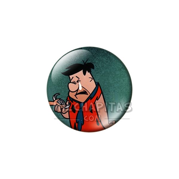 Chapa de Los Picapiedra: Pedro Picapiedra (Con una Lágrima)