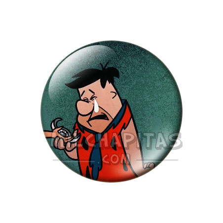 Chapa de Los Picapiedra: Pedro Picapiedra (Con una Lágrima)