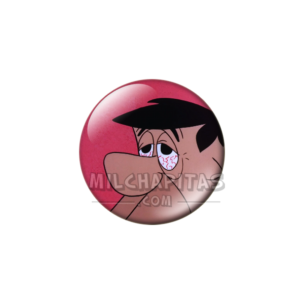 Chapa de Los Picapiedra: Pedro Picapiedra (Ojos Rojos)