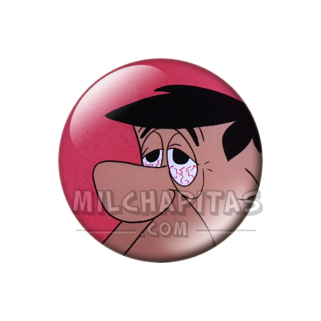 Chapa de Los Picapiedra: Pedro Picapiedra (Ojos Rojos)