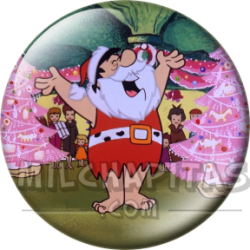 Chapa de Los Picapiedra: Pedro Picapiedra (Papá Noel en el Escenario)