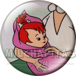 Chapa de Los Picapiedra: Pebbles (Recién Nacida)