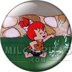 Chapa de Los Picapiedra: Pebbles (Con el Aspersor)