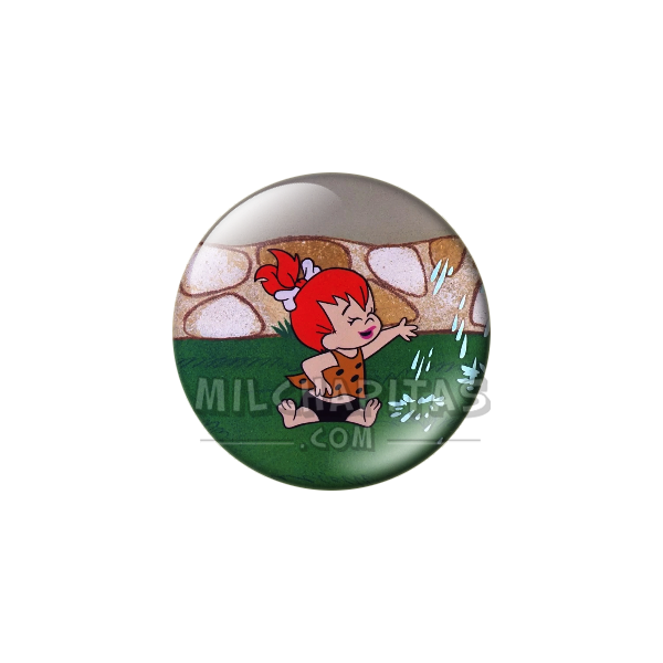 Chapa de Los Picapiedra: Pebbles (Con el Aspersor)