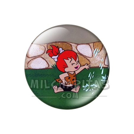 Chapa de Los Picapiedra: Pebbles (Con el Aspersor)