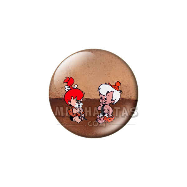 Chapa de Los Picapiedra: Pebbles y Bam-Bam