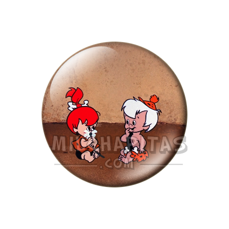 Chapa de Los Picapiedra: Pebbles y Bam-Bam