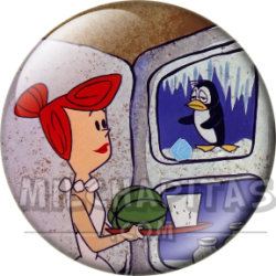 Chapa de Los Picapiedra: Vilma Picapiedra (Con el Pingüino)
