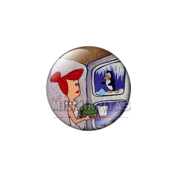 Chapa de Los Picapiedra: Vilma Picapiedra (Con el Pingüino)
