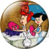 Chapa de Los Picapiedra: Vilma y Betty (Con el Puercoespín)