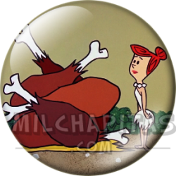Chapa de Los Picapiedra: Vilma Picapiedra (Con el Asado)