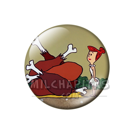 Chapa de Los Picapiedra: Vilma Picapiedra (Con el Asado)