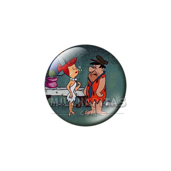 Chapa de Los Picapiedra: Pedro y Vilma (Vilma Llorando)